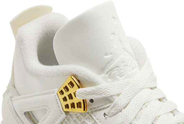 (Women) Air Jordan 4 Retro 'Metallic Gold' AQ9129-170 2