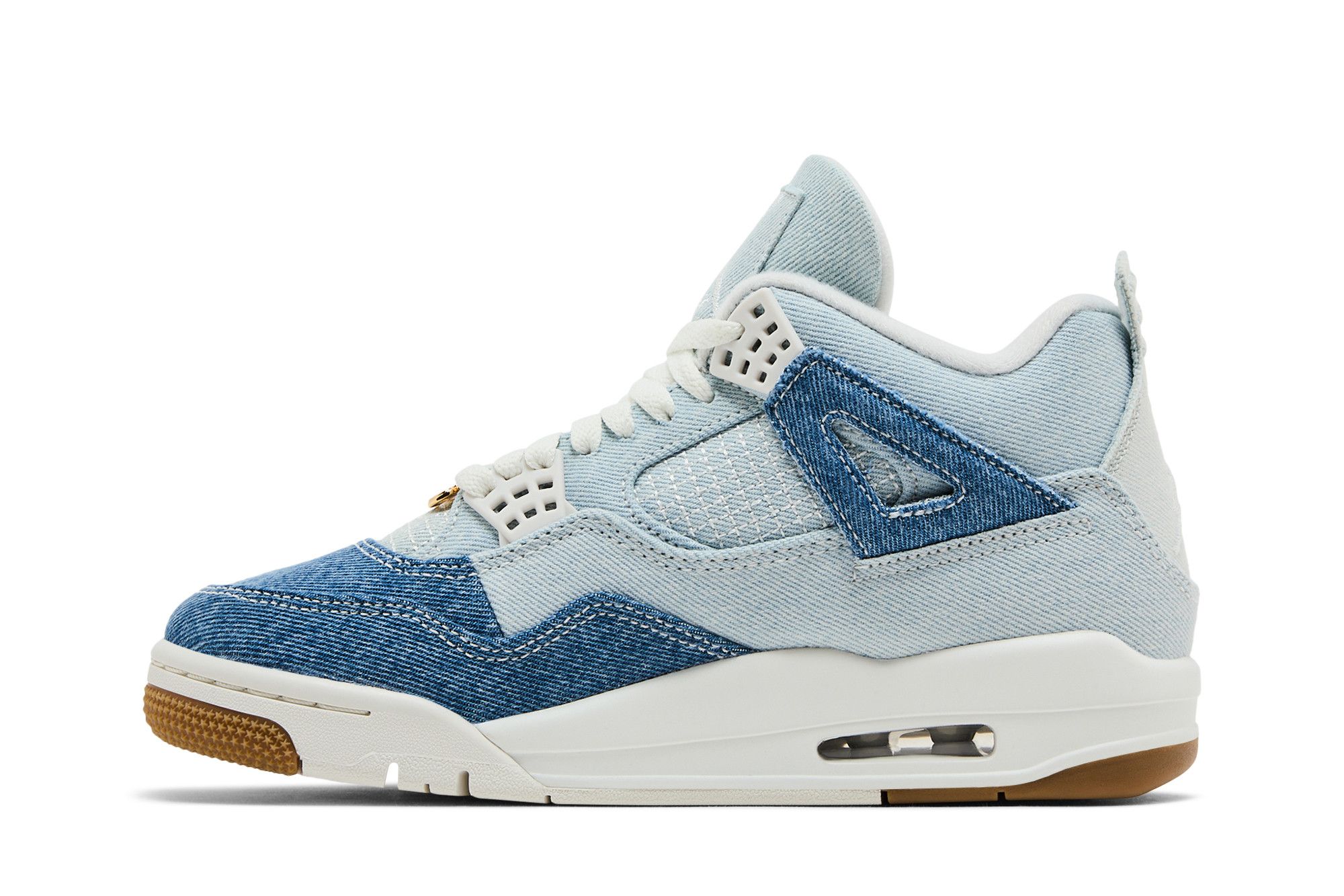 Shop (W) Air Jordan 4 Retro TEX 'Denim Biru Pudar' IB6716-100
