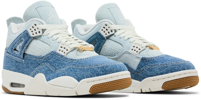 (W) Air Jordan 4 Retro TEX 'Denim Biru Pudar' IB6716-100 1