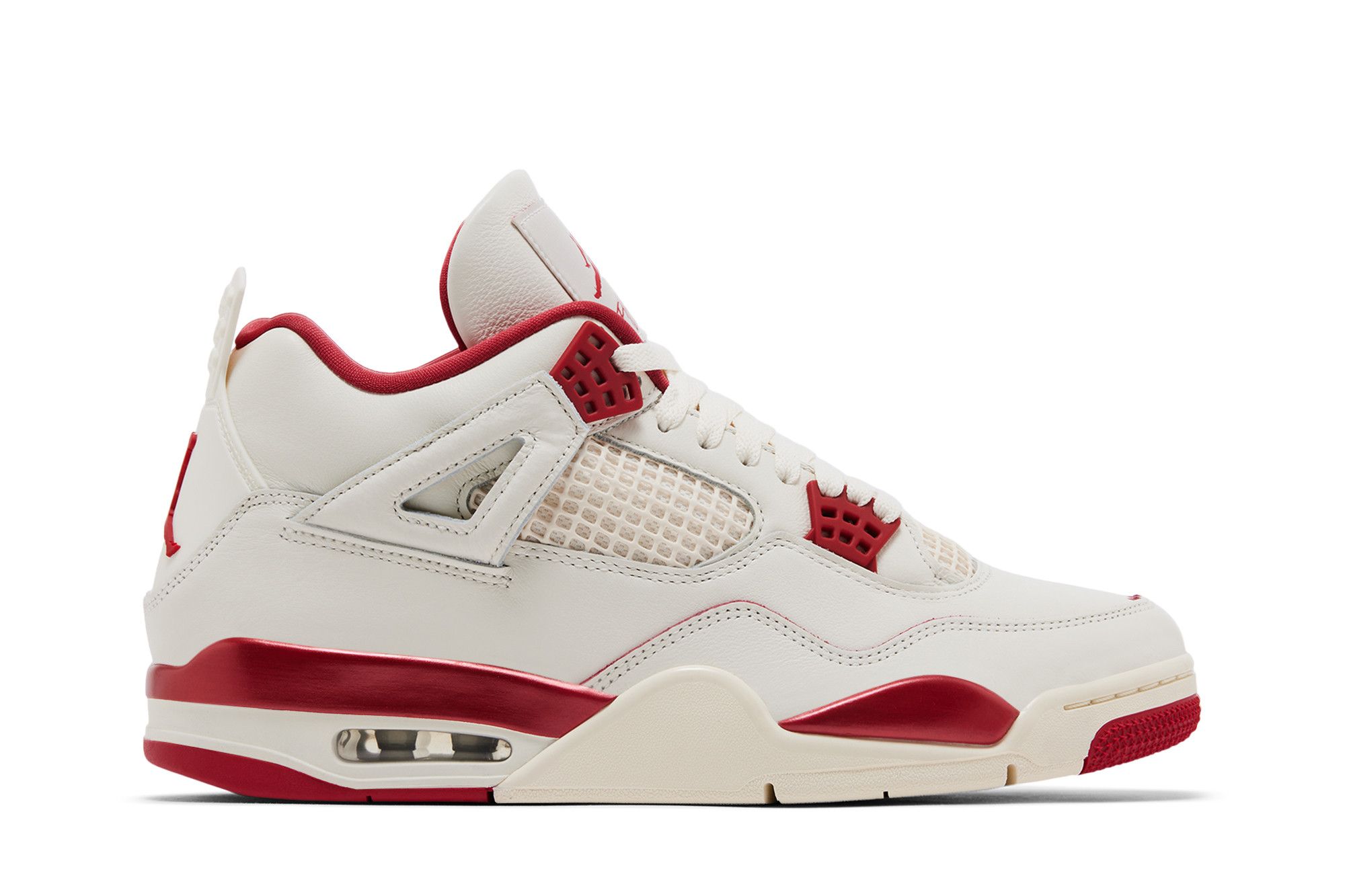 (Women) Air Jordan 4 Retro Valentine's Day 'Pale Ivory Sierra Red' HV0823-108