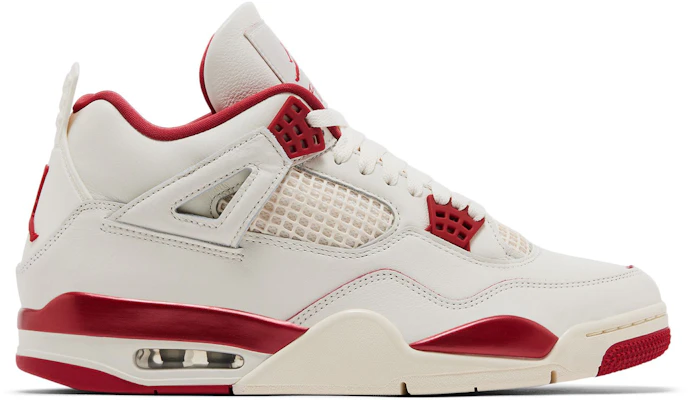 (Women) Air Jordan 4 Retro Valentine's Day 'Pale Ivory Sierra Red' HV0823-108 Buy (Women) Air Jordan 4 Retro Valentine's Day 'Pale Ivory Sierra Red' HV0823-108