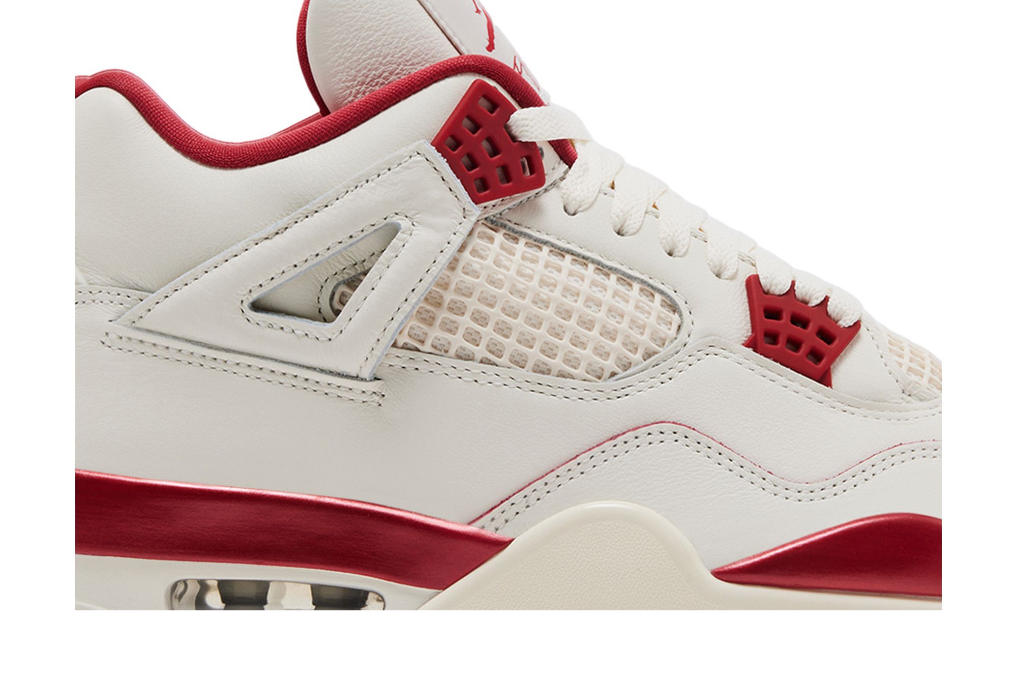 Lookbook (Women) Air Jordan 4 Retro Valentine's Day 'Pale Ivory Sierra Red' HV0823-108