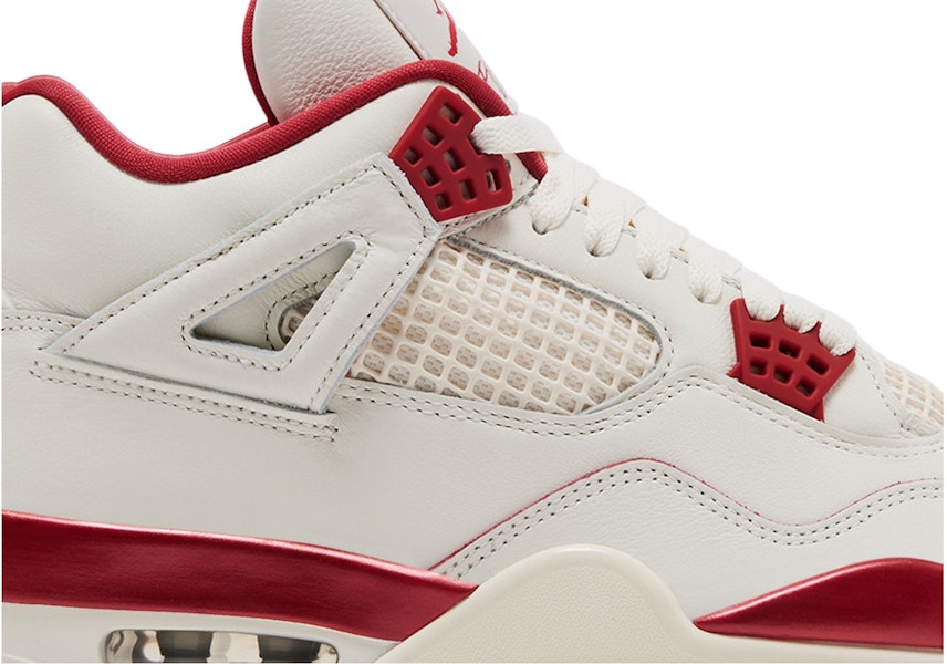 (Women) Air Jordan 4 Retro Valentine's Day 'Pale Ivory Sierra Red' HV0823-108 Lookbook (Women) Air Jordan 4 Retro Valentine's Day 'Pale Ivory Sierra Red' HV0823-108