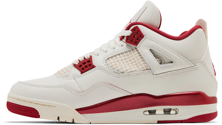 (Women) Air Jordan 4 Retro Valentine's Day 'Pale Ivory Sierra Red' HV0823-108 Shop (Women) Air Jordan 4 Retro Valentine's Day 'Pale Ivory Sierra Red' HV0823-108