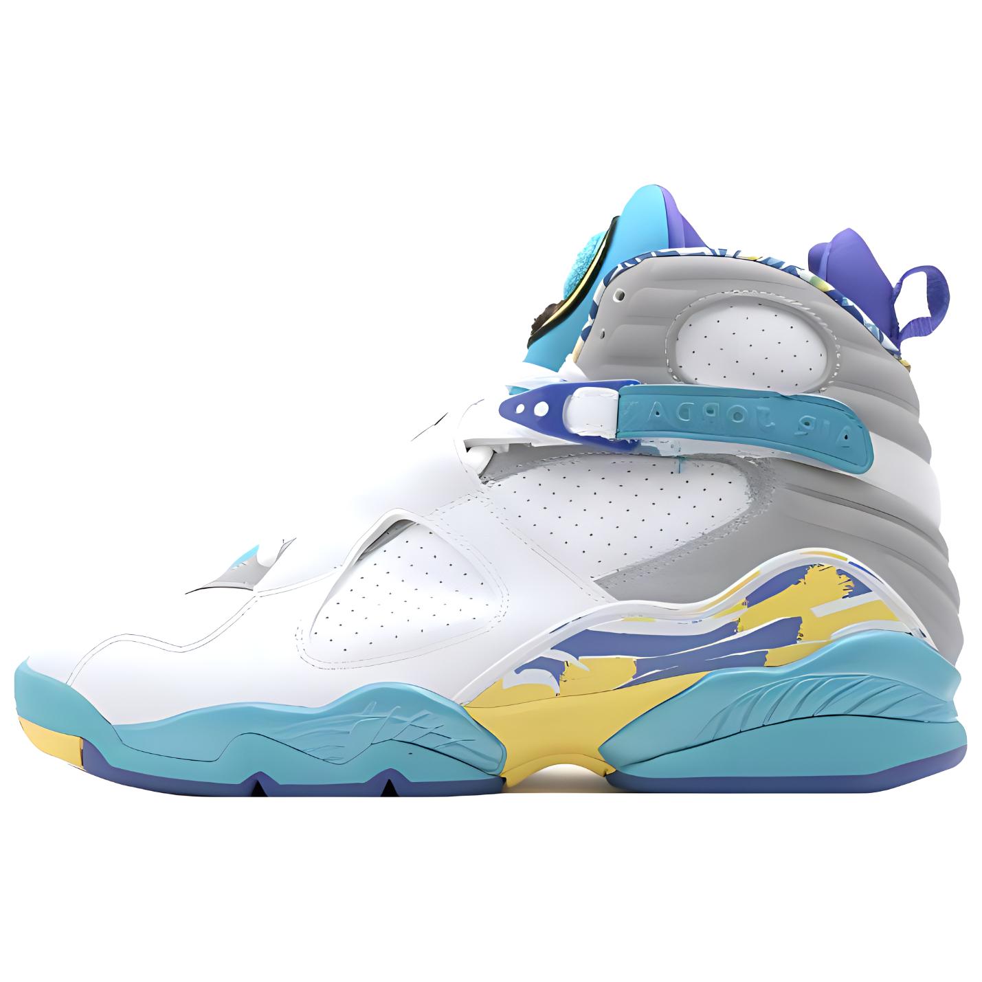 Buy （女款）Air Jordan 8 復刻版「白色水藍」316836-161