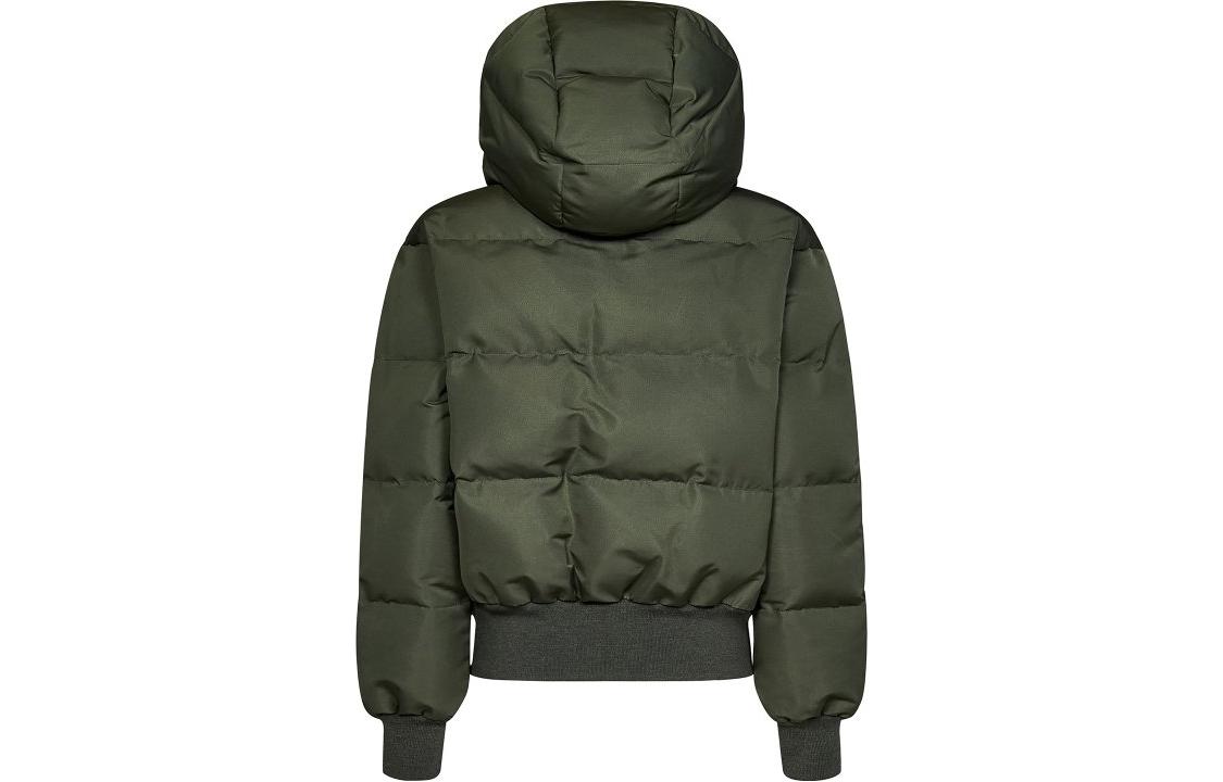 Order 亞歷山大·麥昆 FW23 純色連帽拉鍊長袖夾克外套 女款 綠色