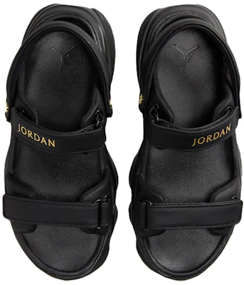 (W) Air Jordan Deja Sandal 'Hitam Emas Metalik' FN5036-001 Shop (W) Air Jordan Deja Sandal 'Hitam Emas Metalik' FN5036-001