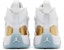 (W) Air Jordan Jumpman Dua Trey 'Putih Emas Metalik' DR9631-107