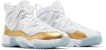 (W) Air Jordan Jumpman Dua Trey 'Putih Emas Metalik' DR9631-107