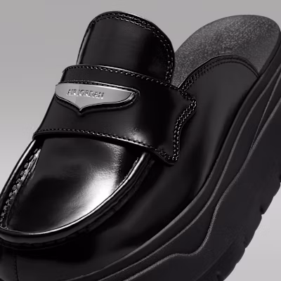 (W) Air Jordan 拖鞋 黑色/金属银 HJ4292-001 1