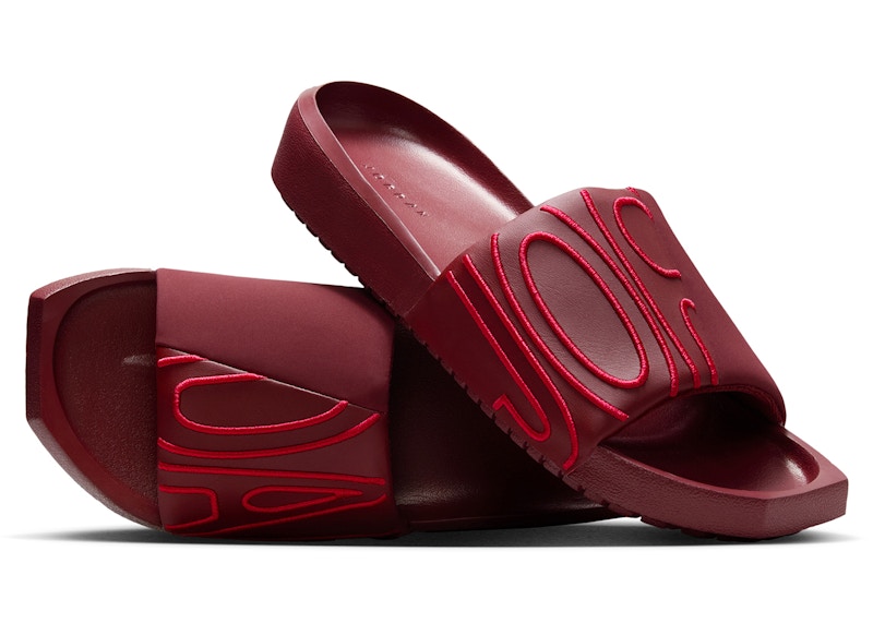 Buy (W) Air Jordan NOLA Slide Merah Gelap Team Red Hibiscus CZ8027-603