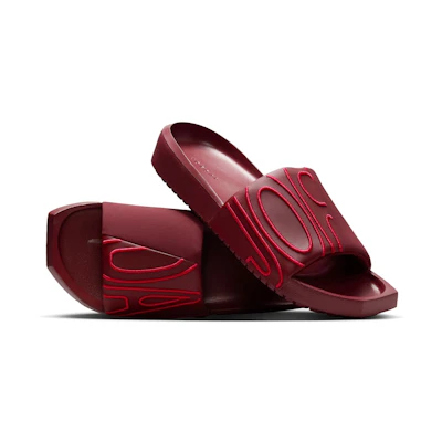 (W) Jordan NOLA Slide Dark Team Red Hibiscus