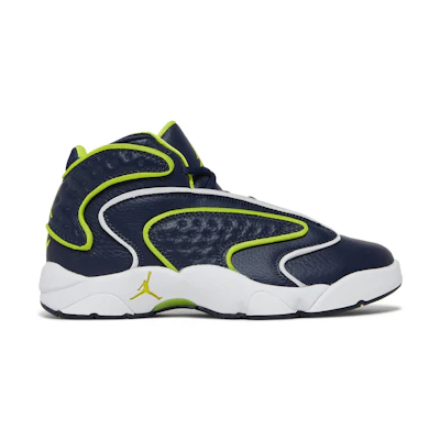(W) Jordan 'College Navy Venom Green'
