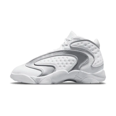 (W) Jordan 'White Metallic Silver'