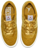 乔丹 Air Jordan 系列 01 ‘‘金色天鹅绒‘‘ 复古休闲 低帮 板鞋 男款 金 Shop 乔丹 Air Jordan 系列 01 ‘‘金色天鹅绒‘‘ 复古休闲 低帮 板鞋 男款 金