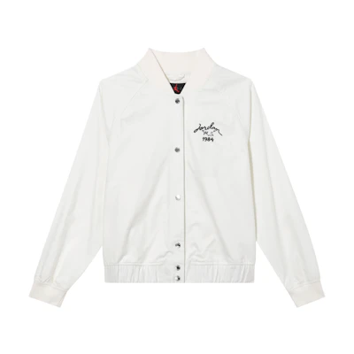 (Women) Air Jordan Solid Color Vintage College Style Track Jacket Sail White FN5787-133