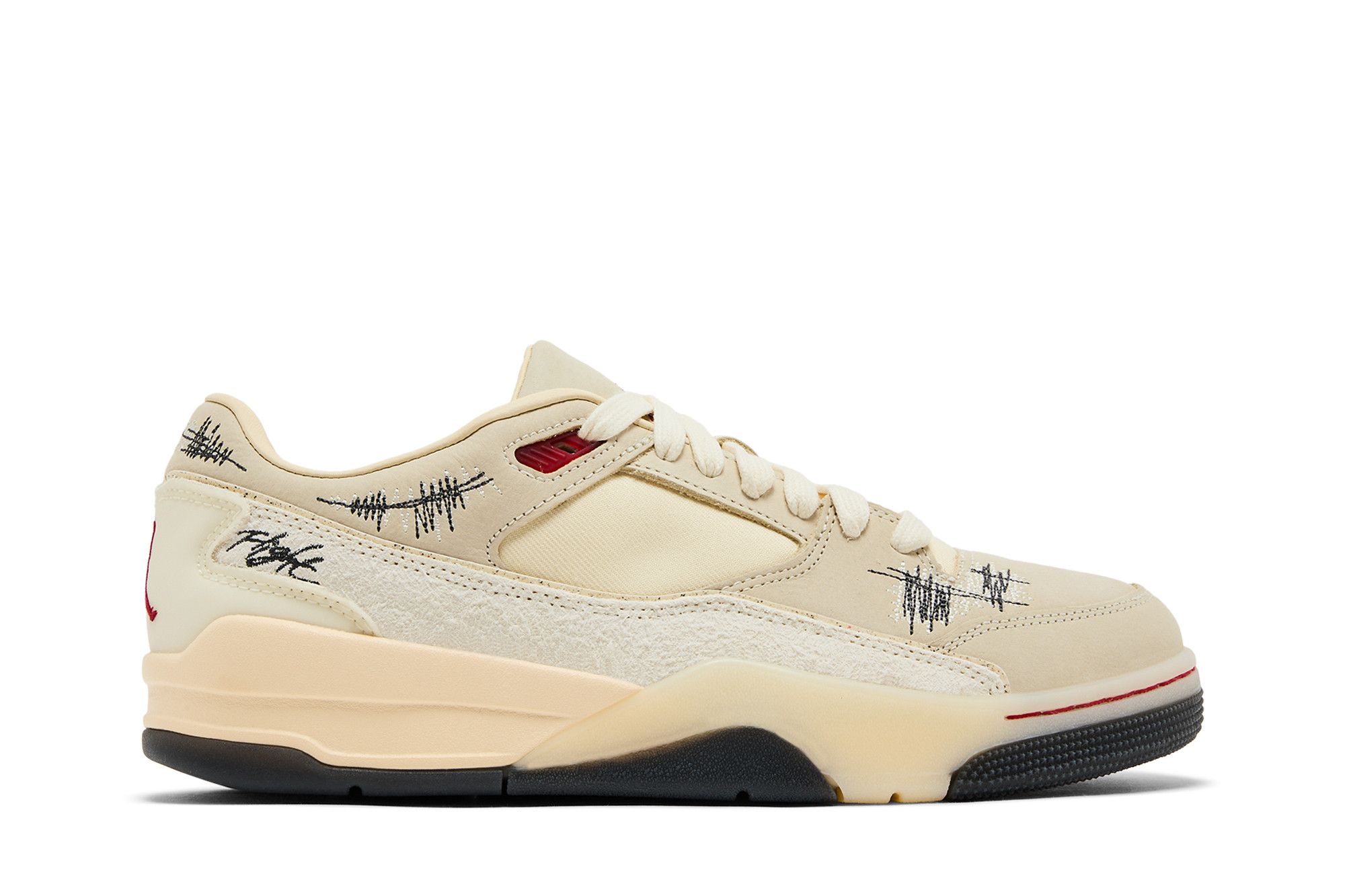 (Women) Air Jordan Who Decides War x Jordan Flight Court 'The World Is Your Court - Crèpe' HQ2958-100