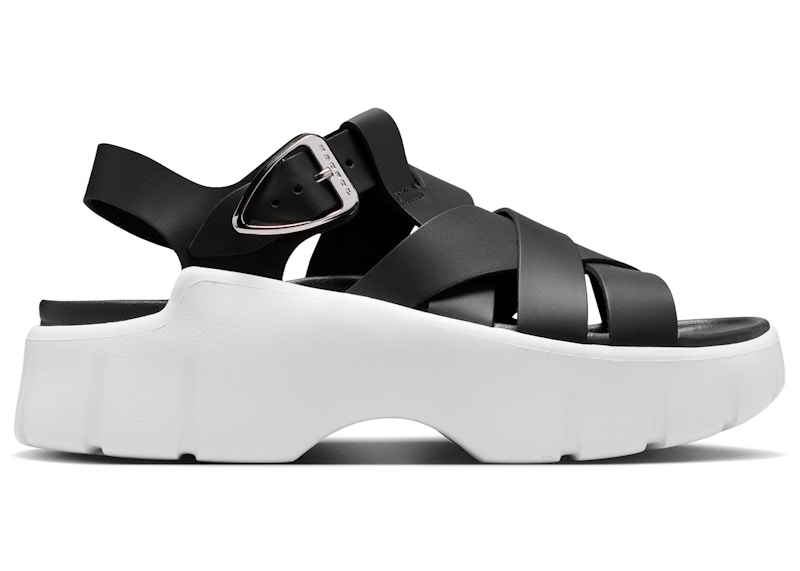 (Women) Air Jordan Willow Sandal 'Black White Metallic Silver' IB8841-001
