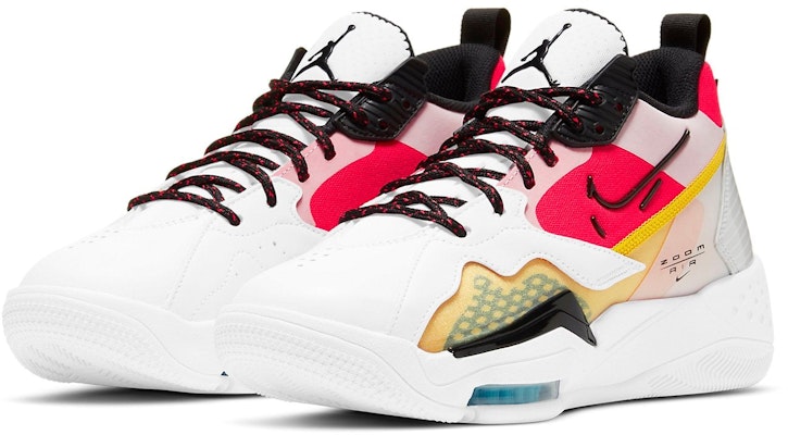 (W) Air Jordan Zoom '92 'Blanco Siren Red Oro Universitario' CK9184-102 Lookbook (W) Air Jordan Zoom '92 'Blanco Siren Red Oro Universitario' CK9184-102