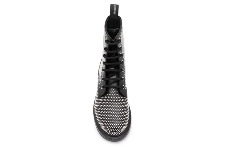 (W) Alexander McQueen 1081 Stud Lace-Up Boot 'Black' 圖 4