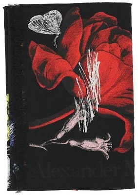 (W) Alexander McQueen 黑色時尚保暖針織圍巾 7062743203Q1074 Buy (W) Alexander McQueen 黑色時尚保暖針織圍巾 7062743203Q1074