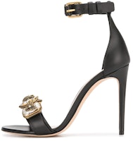 (Women) Alexander McQueen 'Black Gem Strap High Heel Sandal' 611711WHXN21088 (Women) Alexander McQueen 'Black Gem Strap High Heel Sandal' 611711WHXN21088