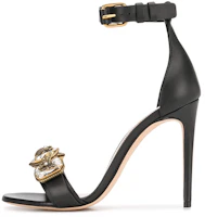(Women) Alexander McQueen 'Black Gem Strap High Heel Sandal' 611711WHXN21088 (Women) Alexander McQueen 'Black Gem Strap High Heel Sandal' 611711WHXN21088