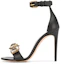 Buy (W) Alexander McQueen 'Sandalia de Tacón Alto con Correa de Gemas Negras' 611711WHXN21088