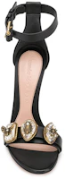 Shop (W) Alexander McQueen 'Sandal Tumit Tinggi Tali Permata Hitam' 611711WHXN21088