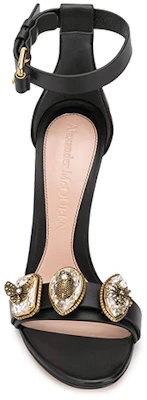 (W) Alexander McQueen 'Sandalia de Tacón Alto con Correa de Gemas Negras' 611711WHXN21088 Shop (W) Alexander McQueen 'Sandalia de Tacón Alto con Correa de Gemas Negras' 611711WHXN21088