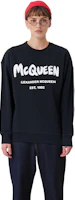 Lookbook (W) Alexander McQueen 黑色標誌印花長袖圓領衛衣 659975-QZAHR-0520