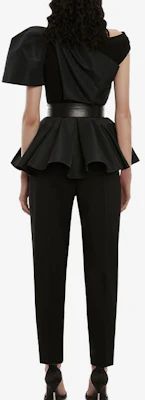 (W) Alexander McQueen Pantalones de Traje Negros Entallados 686728-QJACA-1000 Shop (W) Alexander McQueen Pantalones de Traje Negros Entallados 686728-QJACA-1000