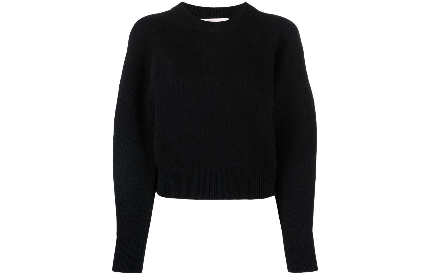 Order (Women) Alexander McQueen  Black Wool Crewneck Sweater FW22. 688350-Q1AX9-1000