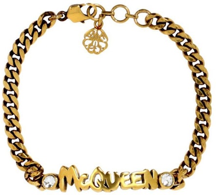 (Women) Alexander McQueen Brass Letter Logo Fashion Bracelet. 710501J160T7114 Buy (Women) Alexander McQueen Brass Letter Logo Fashion Bracelet. 710501J160T7114