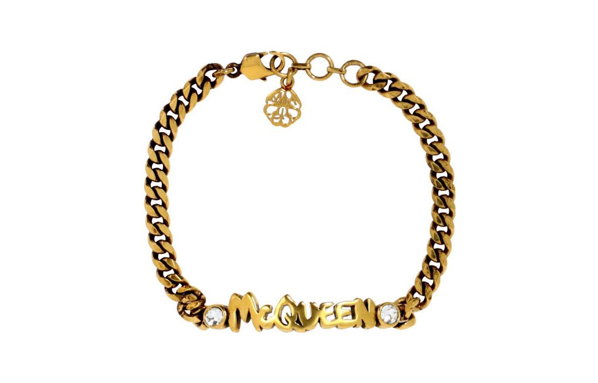 Order (Women) Alexander McQueen  Brass Letter Logo Fashion Bracelet. 710501J160T7114