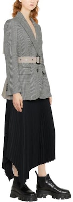 (W) Alexander McQueen Blazer Coklat Houndstooth Peplum 697029-QKAA0-0549 Purchase (W) Alexander McQueen Blazer Coklat Houndstooth Peplum 697029-QKAA0-0549