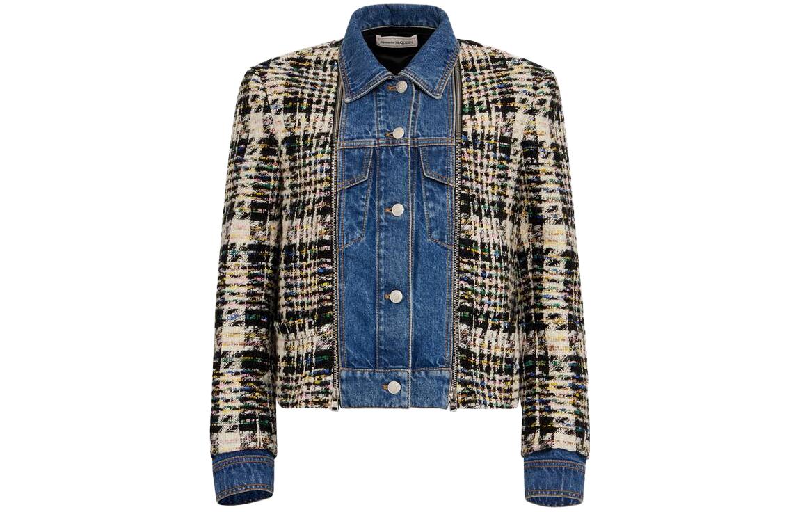 (Women) Alexander McQueen  Button-Up Long Sleeve Jacket Multicolor 751408-QZAJI-9101