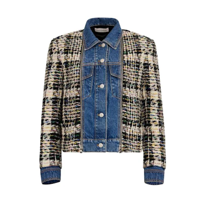 (Women) Alexander McQueen Button-Up Long Sleeve Jacket Multicolor 751408-QZAJI-9101