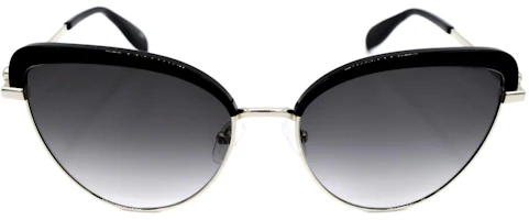 Lookbook (W) Alexander McQueen Gafas de Sol de Metal Ojo de Gato Negras AM0257S-001 58