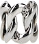 Order (Women) Alexander McQueen Chic Elegant Brass Ring Silver. 650457-J160Y-0446