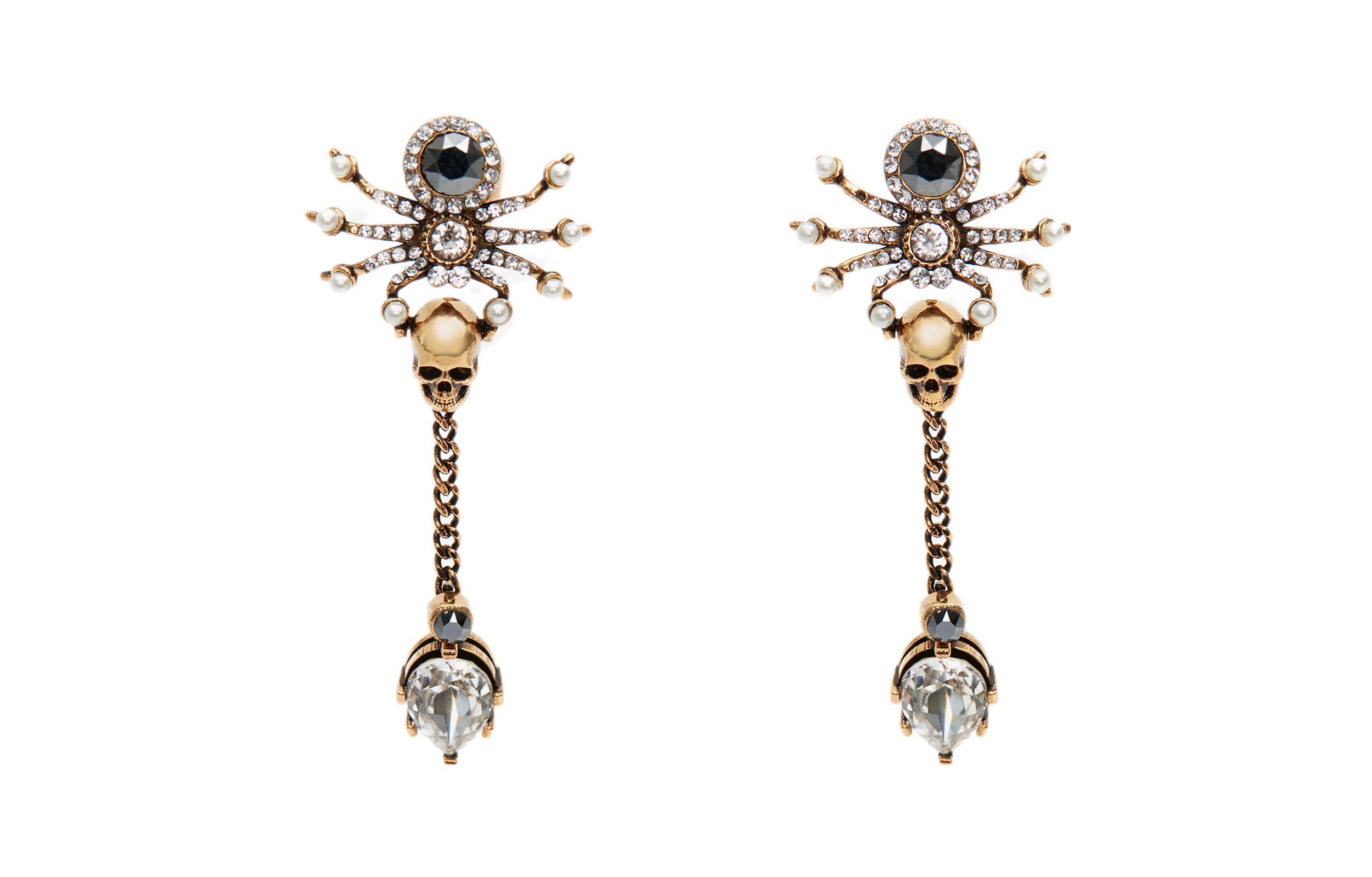 Order (Women) Alexander McQueen  Fashion Brass Earrings Yellow Gold 710485J160T8495