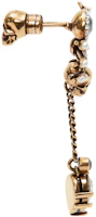 Lookbook (Women) Alexander McQueen Fashion Brass Earrings Yellow Gold 710485J160T8495