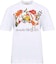 Buy (Women) Alexander McQueen Floral Letter Print White Crewneck T-Shirt SS24 781466-QZALQ-0900