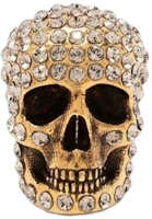 Order (Women) Alexander McQueen Gold Brass Earrings with Crystal Skull Design. 710492J160T7286