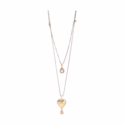 (Women) Alexander McQueen Gold Brass Pendant Necklace 700555J160T7114