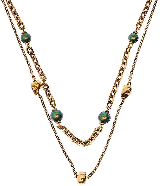 women-alexander-mc-queen-gold-necklace-stylish-versatile-elegant-design-734751-i170-a3580
