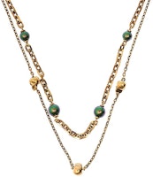 (Women) Alexander McQueen Gold Necklace - Stylish Versatile Elegant Design 734751I170A3580 (Women) Alexander McQueen Gold Necklace - Stylish Versatile Elegant Design 734751I170A3580
