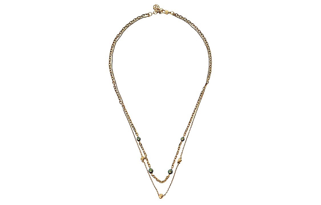 Lookbook (W) 알렉산더 맥퀸 금목걸이 - 스타일리시한 다재다능 우아한 디자인 734751I170A3580