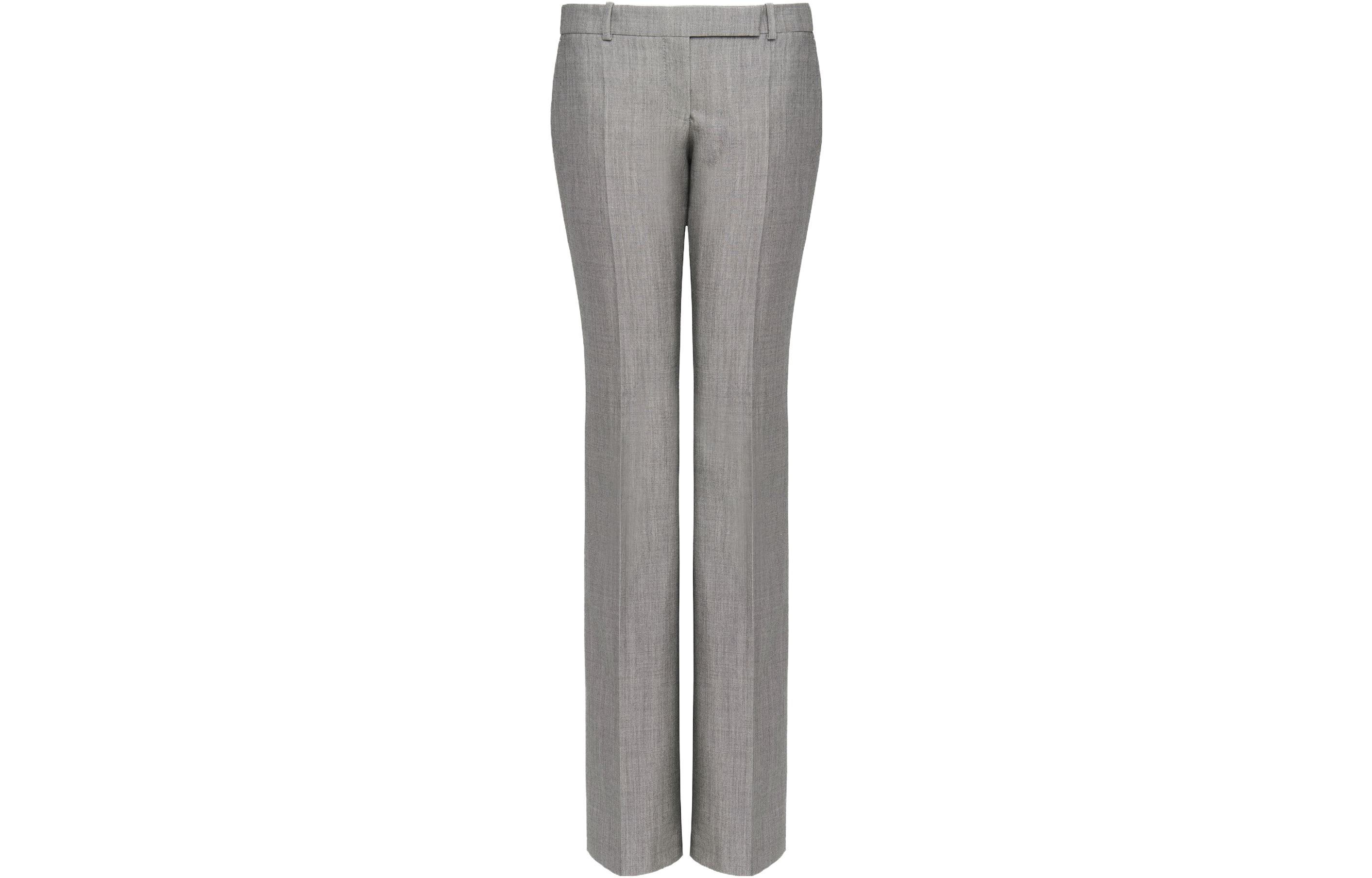 Order (W) アレキサンダー・マックイーン グレー ソリッド ワイドレッグ カジュアルパンツ 585101-QJABD-1080