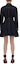 Shop (Women) Alexander McQueen High-Waist Long-Sleeve Zipper Dress Blue 766439-QMACK-4484